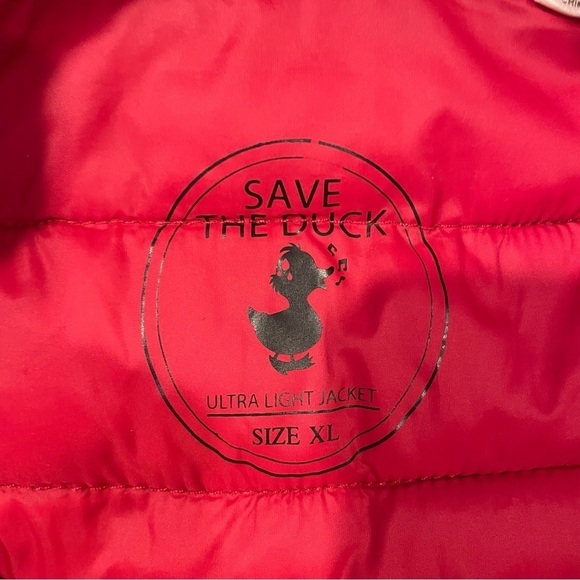 Save the Duck Red Adam Vest - Ultra Light Jacket - Picture 4 of 4